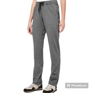 Lululemon On The Fly Pant Full Length 31" Heathered Black Womens Size 10